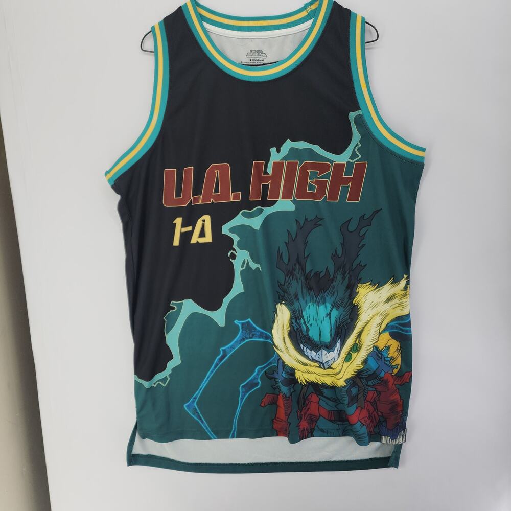 My Hero Academia Deku UA High 1-A Basketball Jersey Licensed Anime Size M